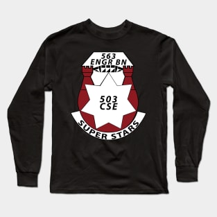 563rd Engineer Battalion - DUI wo Txt X 300 Long Sleeve T-Shirt